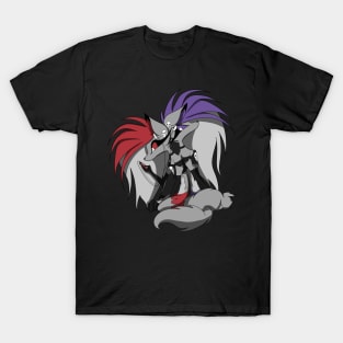 Hazbin Hotel Background Characters Wolf Sisters T-Shirt